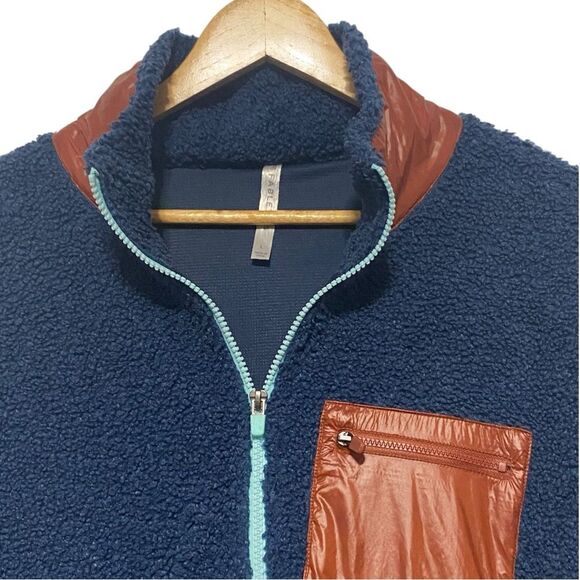 Fabletics Navy Blue Larisa Fleece Pullover Sz Large - Picture 8 of 12